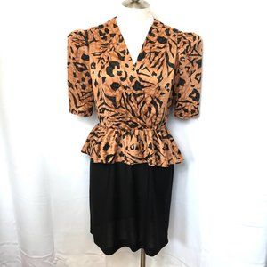 Vintage 80's Peplum Dress